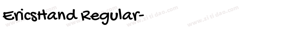 EricsHand Regular字体转换